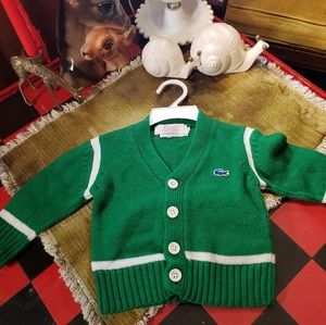 ⛄🎄 Adorable Vintage Baby Lacoste Cardigan